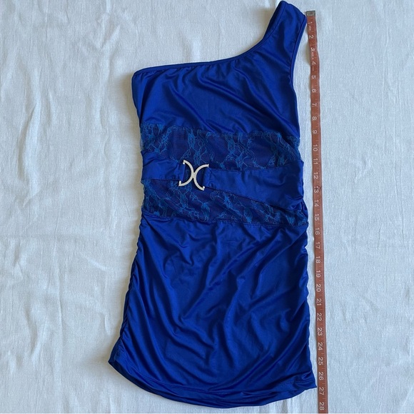 Y2K Single Strap Lace Waist Party Dress Women’s S - Picture 6 of 6